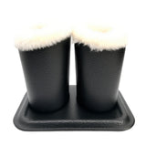 Maxbell Eyeglasses Holder Stand Stylish Glasses Stand Case for Home Office Men Women Black