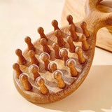 Maxbell Wooden Scalp Massager Working Acupressure Scraping Styling Head Massage Comb