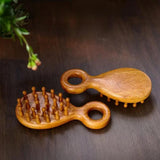 Maxbell Wooden Scalp Massager Working Acupressure Scraping Styling Head Massage Comb
