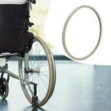 Maxbell Wheelchair Rear Wheel Solid Tire Simple Installation Assembly Sturdy Replace 24inch