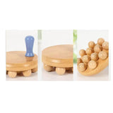 Maxbell Wooden Massage Body Brush Manual Versatile Body Massager for Legs Arms Waist