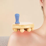 Maxbell Wooden Massage Body Brush Manual Versatile Body Massager for Legs Arms Waist
