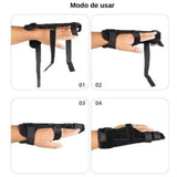 Maxbell Finger Splint Brace Comfortable Breathable for Women Men Tendonitis Fracture