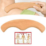 Maxbell Wood Gua Sha Board Muscle Scraping Handheld Professional Gua Sha Facial Tool
