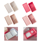 Maxbell Cornstarch Tapper Box Cornstarch Powder Container for Earring Making