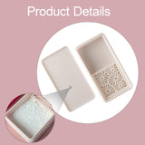 Maxbell Cornstarch Tapper Box Cornstarch Powder Container for Earring Making