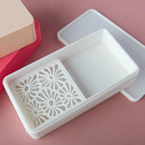 Maxbell Cornstarch Tapper Box Cornstarch Powder Container for Earring Making