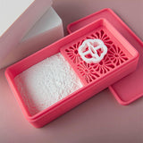 Maxbell Cornstarch Tapper Box Cornstarch Powder Container for Earring Making