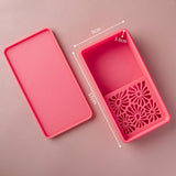 Maxbell Cornstarch Tapper Box Cornstarch Powder Container for Earring Making