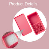 Maxbell Cornstarch Tapper Box Cornstarch Powder Container for Earring Making