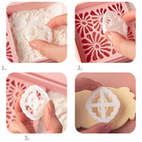 Maxbell Cornstarch Tapper Box Cornstarch Powder Container for Earring Making