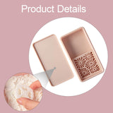 Maxbell Cornstarch Tapper Box Cornstarch Powder Container for Earring Making