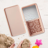 Maxbell Cornstarch Tapper Box Cornstarch Powder Container for Earring Making