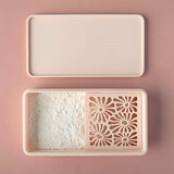 Maxbell Cornstarch Tapper Box Cornstarch Powder Container for Earring Making