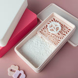 Maxbell Cornstarch Tapper Box Cornstarch Powder Container for Earring Making