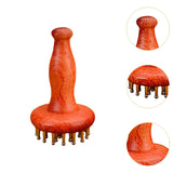 Maxbell Wooden Massage Body Brush Handheld Guasha Scraping Brush for Thigh Legs Neck