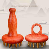 Maxbell Wooden Massage Body Brush Handheld Guasha Scraping Brush for Thigh Legs Neck
