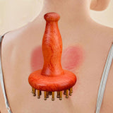 Maxbell Wooden Massage Body Brush Handheld Guasha Scraping Brush for Thigh Legs Neck