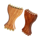 Maxbell Gua Sha Facial Tool Body Massage Tool Portable Wooden Face Comb Gua Sha Tool Wood Color