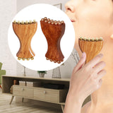 Maxbell Gua Sha Facial Tool Body Massage Tool Portable Wooden Face Comb Gua Sha Tool Wood Color