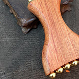 Maxbell Gua Sha Facial Tool Body Massage Tool Portable Wooden Face Comb Gua Sha Tool Wood Color