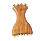 Maxbell Gua Sha Facial Tool Body Massage Tool Portable Wooden Face Comb Gua Sha Tool Wood Color