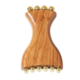 Maxbell Gua Sha Facial Tool Body Massage Tool Portable Wooden Face Comb Gua Sha Tool Wood Color