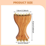 Maxbell Gua Sha Facial Tool Body Massage Tool Portable Wooden Face Comb Gua Sha Tool Wood Color