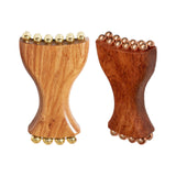 Maxbell Gua Sha Facial Tool Body Massage Tool Portable Wooden Face Comb Gua Sha Tool Wood Color