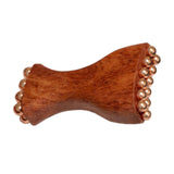 Maxbell Gua Sha Facial Tool Body Massage Tool Portable Wooden Face Comb Gua Sha Tool Brown