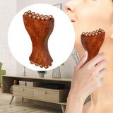 Maxbell Gua Sha Facial Tool Body Massage Tool Portable Wooden Face Comb Gua Sha Tool Brown