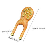Maxbell Wooden Nose Guasha Massage Tool for Women Men Handheld Portable Gua Sha Tool