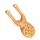 Maxbell Wooden Nose Guasha Massage Tool for Women Men Handheld Portable Gua Sha Tool