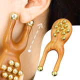 Maxbell Wooden Nose Guasha Massage Tool for Women Men Handheld Portable Gua Sha Tool