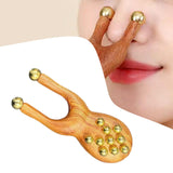 Maxbell Wooden Nose Guasha Massage Tool for Women Men Handheld Portable Gua Sha Tool