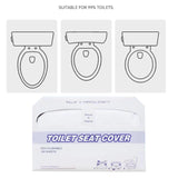 Maxbell Disposable Toilet Seat Covers for Kids Adults for Vacations