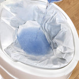 Maxbell 30Pcs Bedside Commode Liners for Adult Trash Bags Camping Toilet Seat Liners Orange 48cmx38cm