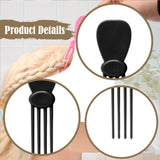 Maxbell Scalp Massage Comb Professional Family Gift Home Salon Compact Head Massager Black