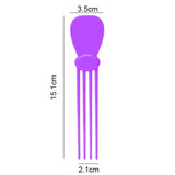 Maxbell Scalp Massage Comb Professional Family Gift Home Salon Compact Head Massager Purple