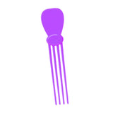 Maxbell Scalp Massage Comb Professional Family Gift Home Salon Compact Head Massager Purple