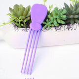 Maxbell Scalp Massage Comb Professional Family Gift Home Salon Compact Head Massager Purple