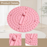 Maxbell Foot Massage Mat Compact Reflexology Mat for Travel Home Long Sitting Worker Pink