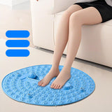 Maxbell Foot Massage Mat Compact Reflexology Mat for Travel Home Long Sitting Worker Blue