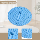 Maxbell Foot Massage Mat Compact Reflexology Mat for Travel Home Long Sitting Worker Blue