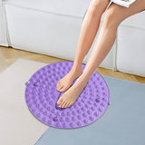 Maxbell Foot Massage Mat Compact Reflexology Mat for Travel Home Long Sitting Worker Purple