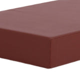 Maxbell Bolster Pillow Cushy Support Sponge PU Leather Square Pad for Head Legs Neck 50cmx30cmx7cm