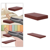 Maxbell Bolster Pillow Cushy Support Sponge PU Leather Square Pad for Head Legs Neck 50cmx30cmx7cm