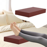 Maxbell Bolster Pillow Cushy Support Sponge PU Leather Square Pad for Head Legs Neck 50cmx30cmx7cm