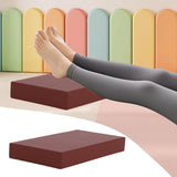 Maxbell Bolster Pillow Cushy Support Sponge PU Leather Square Pad for Head Legs Neck 50cmx30cmx7cm