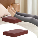 Maxbell Bolster Pillow Cushy Support Sponge PU Leather Square Pad for Head Legs Neck 50cmx30cmx7cm